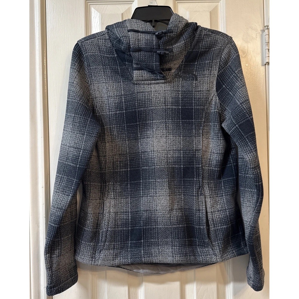 The North Face Jacket Crescent Fleece Hooded Pullover Toggle Sweater Sz PS